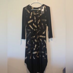 Dolcezza Artistic Black and Gold Top
